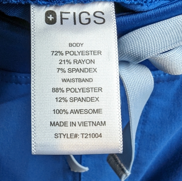 FIGS Kade Cargo Scrub Pants Royal Blue XS - Picture 10 of 11